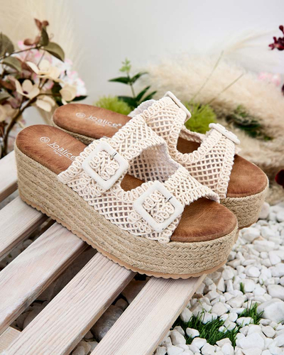 Royalfashion Ženske japonke s platformo Olcana