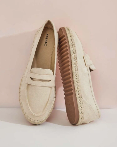 Royalfashion Ženski mokasini iz semiša eko Monum