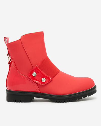 Royalfashion Rdeči mat ženski škornji Setipfa