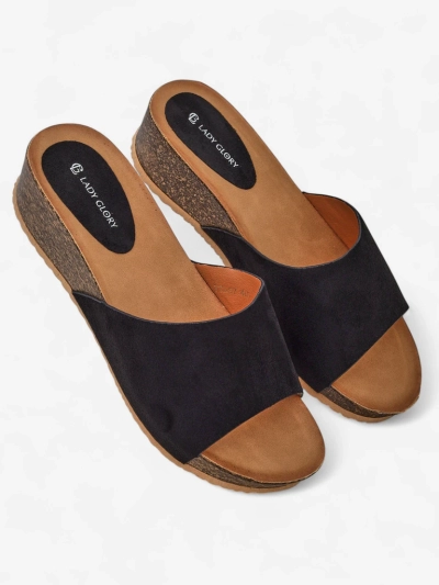 Royalfashion Ženske nizke wedge sandale Maderas