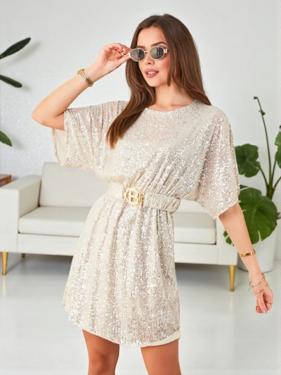 Royalfashion Ženska obleka s sequin