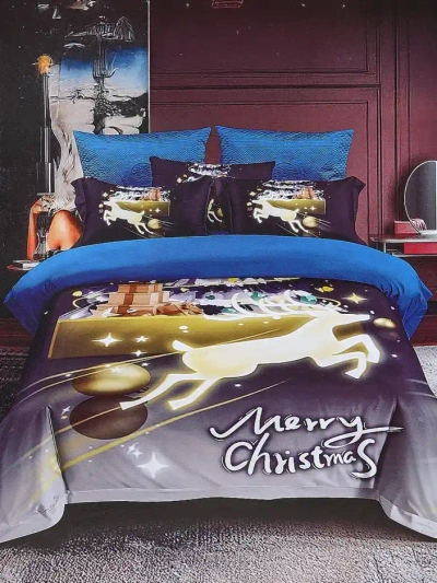 Royalfashion božična posteljnina 160x200 komplet 3-delni