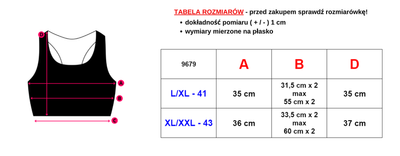 Royalfashion Kobaltowy damski sportowy biustonosz
