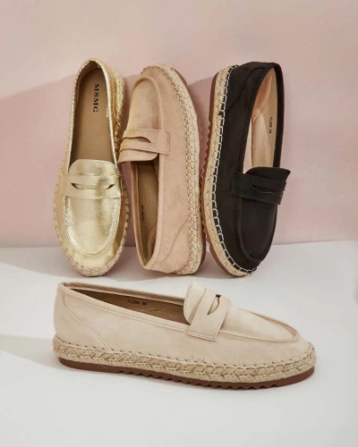 Royalfashion Ženski mokasini iz semiša eko Monum