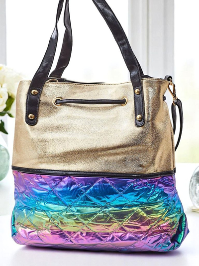 Royalfashion Velika ženska torba Golden Luxe Shopper