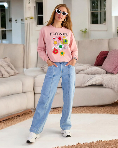 Royalfashion Ženska bombažna majica s tankim potiskom