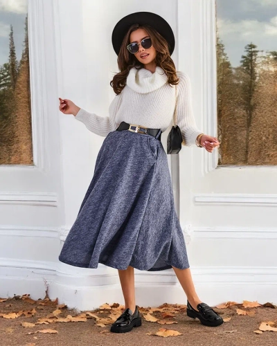 Royalfashion Ženski midi suknja