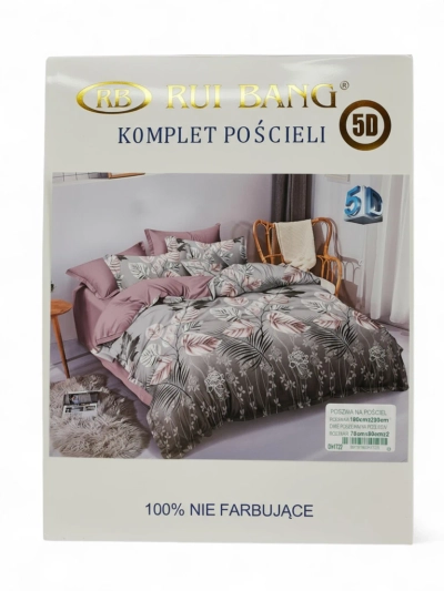 Royalfashion Posteljnina z vzorcem 180x200 komplet 3 DELI