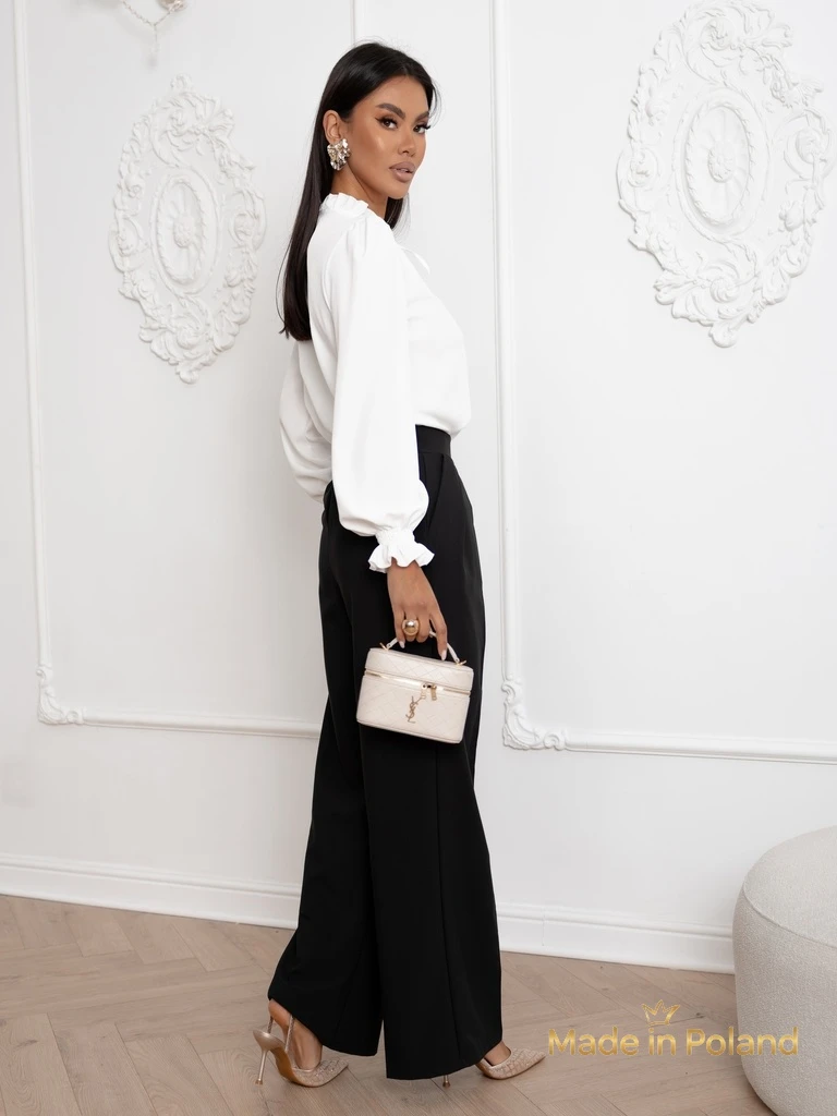 Ženska bluza z okrasnim dekoltejem Frankie