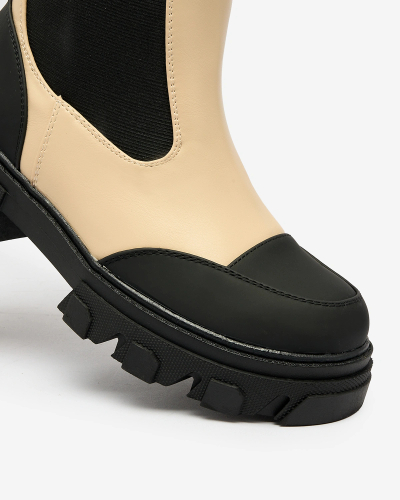 Royalfashion Bež ženski škornji Blyss