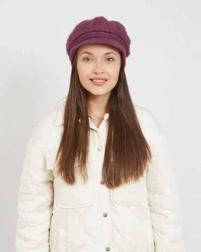 Ženka beret Royalfashion s vizirjem