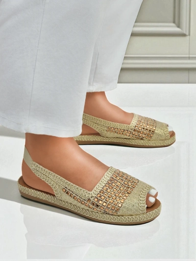 Ženske espadrile sandali z bleščicami Belle Sparkle