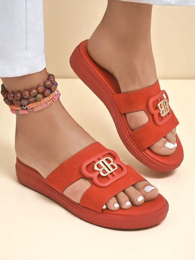 Royalfashion Ženski natikači z ravnim podplatom ChicStep