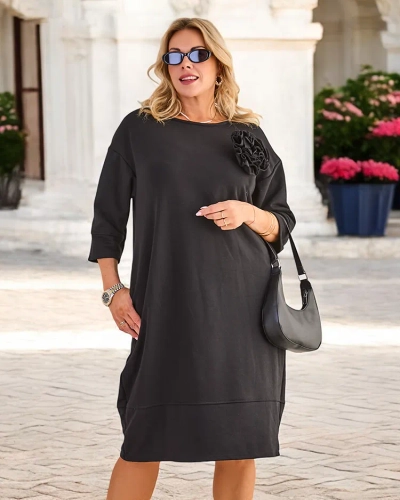 Royalfashion Ženska pletena obleka