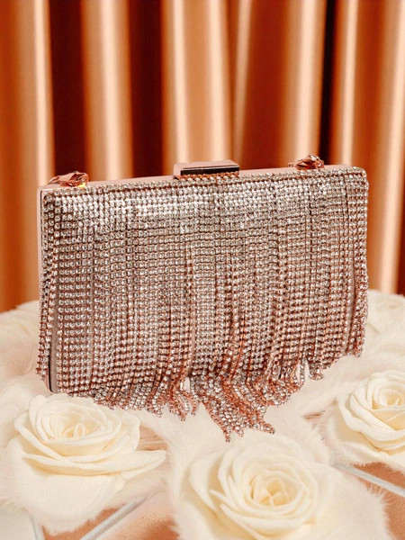 Royalfashion Ženska clutch torbica s cirkoni Frendello