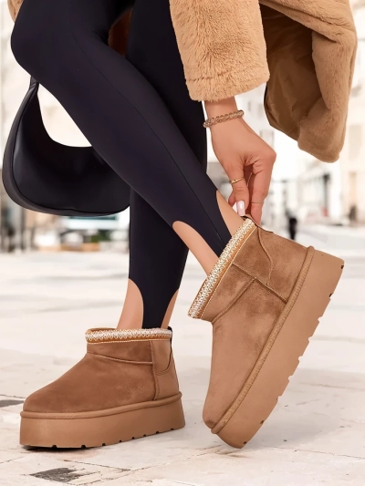 Royalfashion Ženski kratki škornji a'la snežni škornji Xoalla