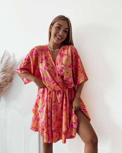 Royalfashion Ženska mini obleka z izvirnim vzorcem