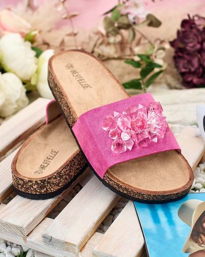 Royalfashion Ženske japonke Villo s kamenčki