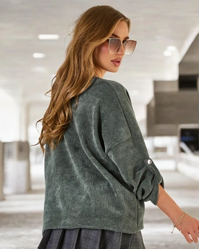 Royalfashion Ženski pulover s kravato