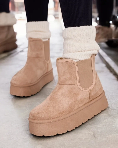 Royalfashion Ženski kratki škornji Nomas a'la snow boots
