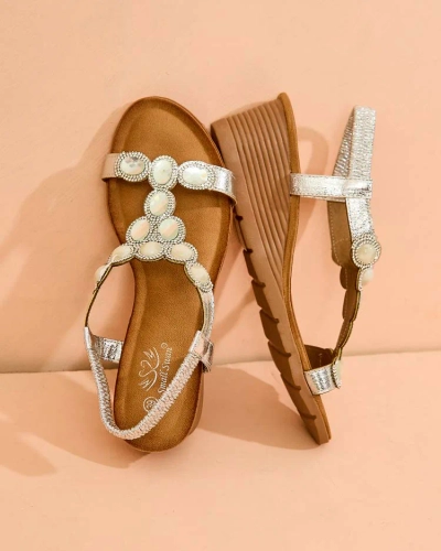 Royalfashion Ženski sandali s cirkoni Obrina