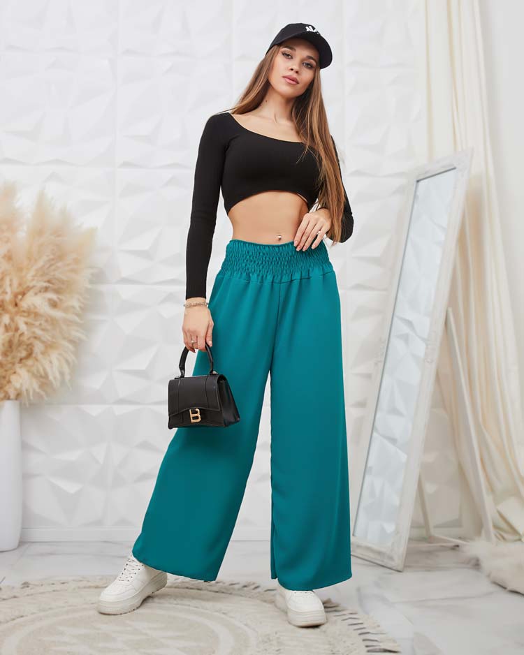 Royalfashion Ženske široke hlače