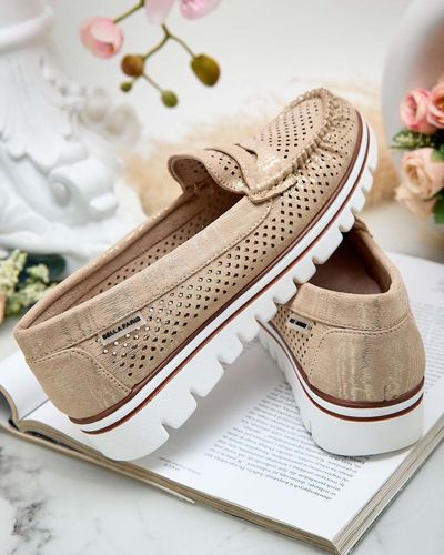 Royalfashion Azurni ženski mokasini Leteller