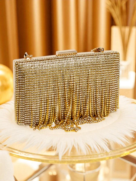 Royalfashion Ženska clutch torbica s cirkoni Frendello