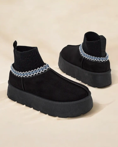 Royalfashion Kratke ženske zimske čizme a'la Nananna