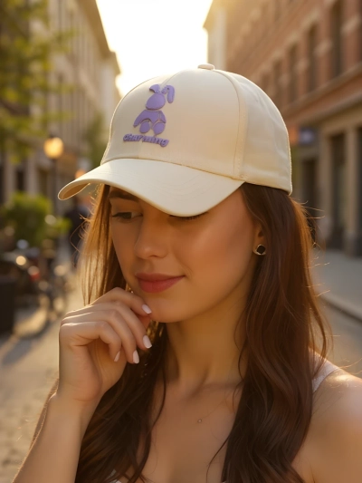 Royalfashion kapa z zajčjim našitkom, ki mežika