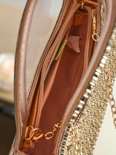 Royalfashion Ženska clutch torbica s cirkoni Myra Quill