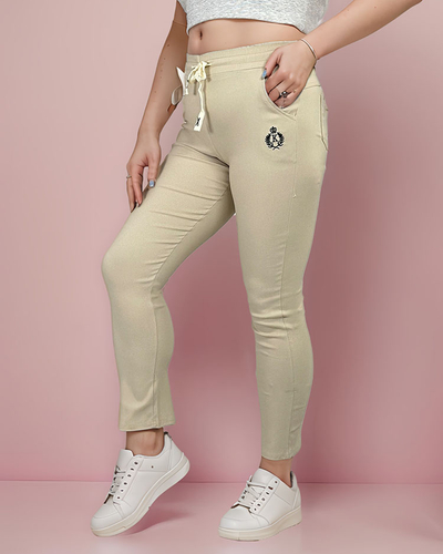 Royalfashion Ženske hlače iz blaga PLUS SIZE