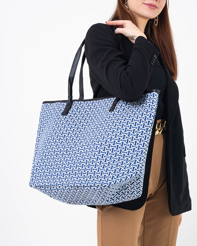 Royalfashion Torba w kolorze niebieskim z printem