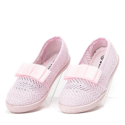 Royalfashion Różowe dziewczęce tenisówki typu slip on Tabbi