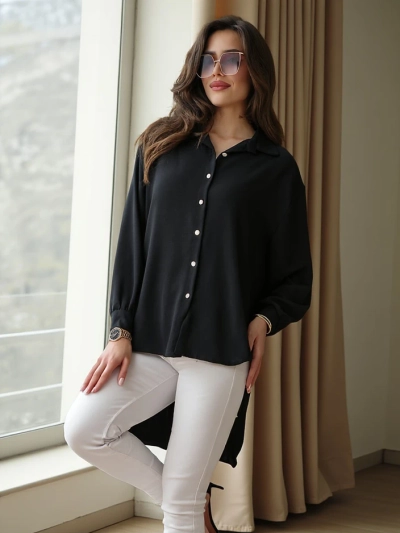 Royalfashion Dolga ženska oversized srajca