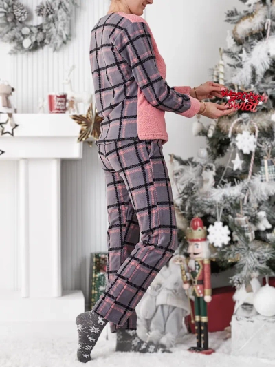 Royalfashion Ženske karirane pižame