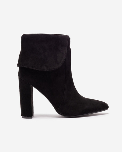Royalfashion Črni ženski škornji Reirasa stiletto