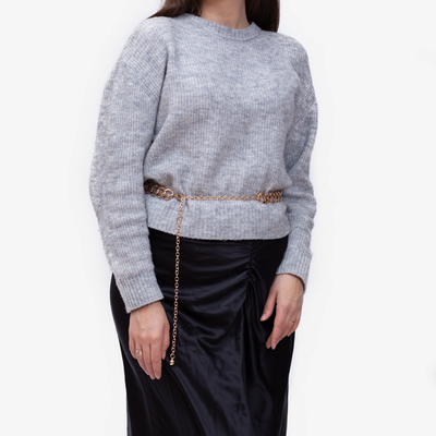 Złoty ozdobny łańcuszkowy pasek - Akcesoria