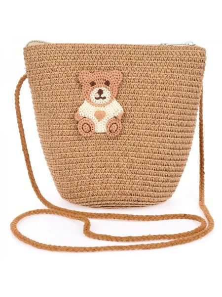 Royalfashion Otroška torbica iz slame Teddy Straw