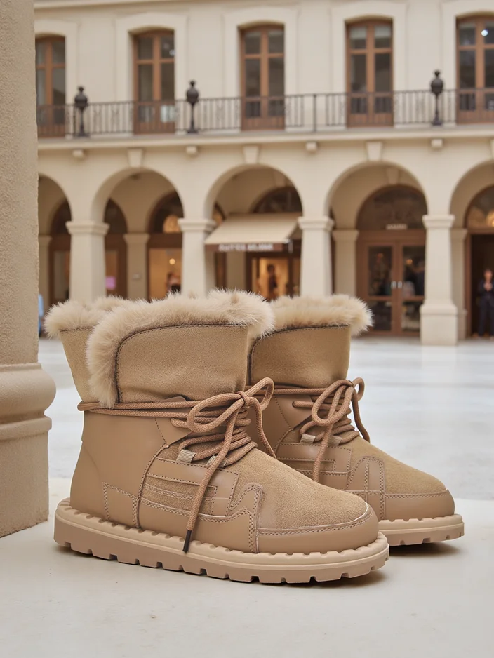 Royalfashion Ženske vezene snežne čevlje Viovi