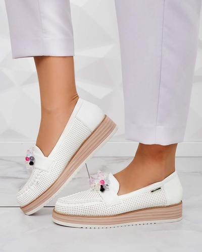 Royalfashion Mokasini s pisanimi kamni Restea