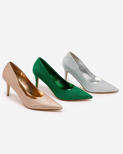 Royalfashion Ženski čevlji na šipi z bleščicami Matomliso