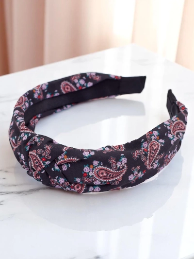 Royalfashion Naglavni trak z pletenimi vzorci Molly Twist