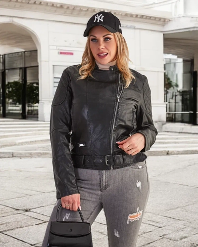 Royalfashion Ženska jakna iz eko usnja ramones