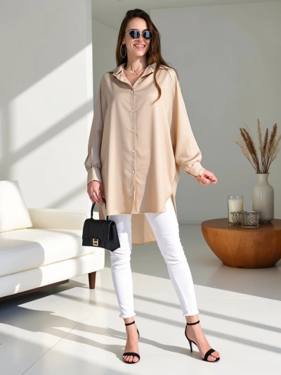 Royalfashion Dolga ženska oversize srajca