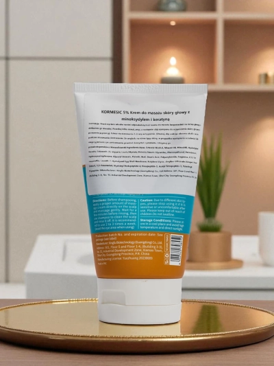 Masažna krema za lasišče z Minoksidilom in Keratinom- krepi lase in spodbuja njihovo rast
