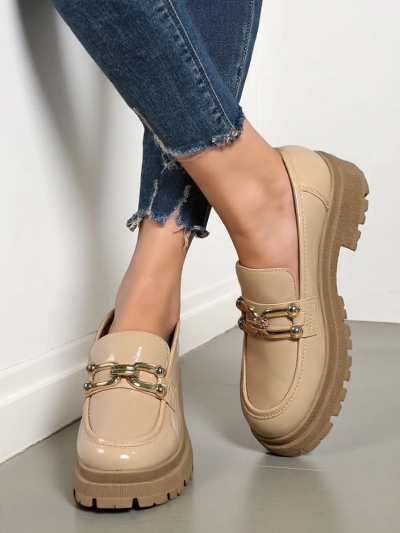 Royalfashion Ženske lakirane usnjene loaferice Arieda