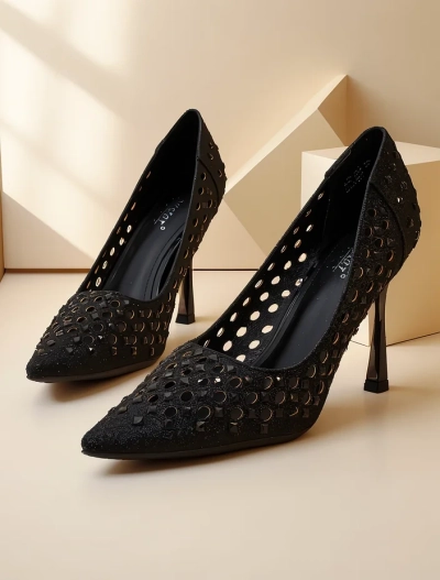 Royalfashion Ženski čevlji z odprtimi prstnimi konicami Ecatte