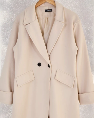 Royalfashion Dolg ženski plašč