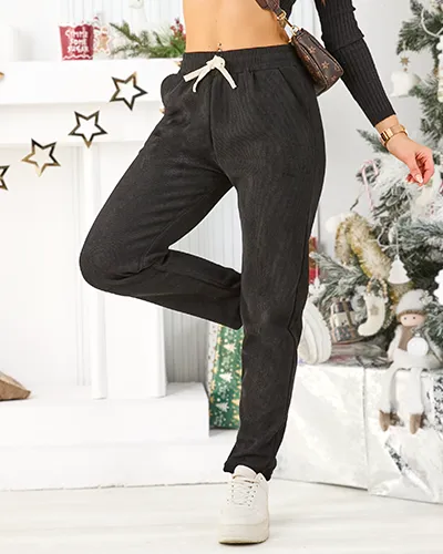 Royalfashion Topli ženski veliki veličine slatke pantalone